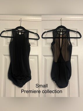 Black Mesh-Back Women's leotard